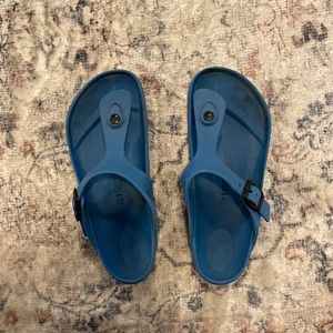 Blue Rubber Birkenstocks